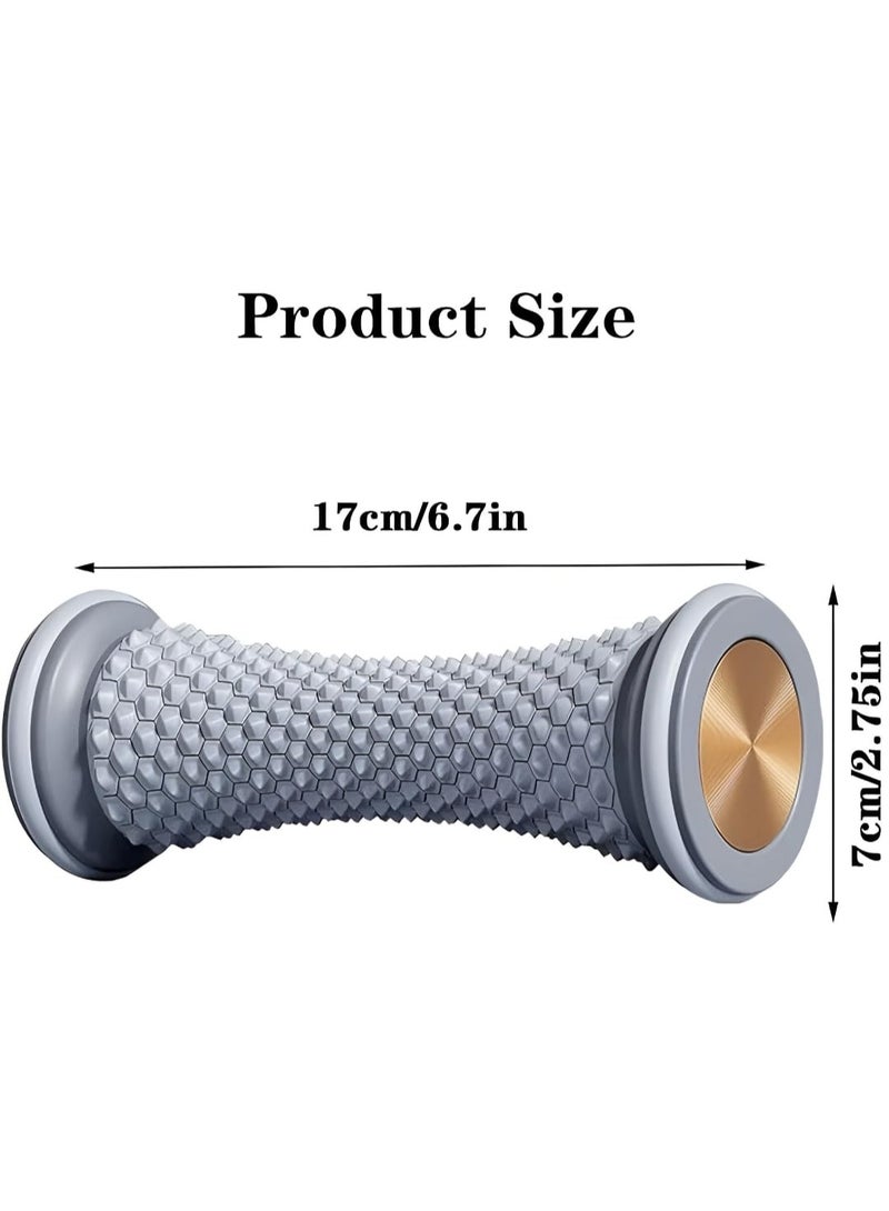 أداة تدليك وتدليك القدمين بتصميم أسطواني - رولر تدليك مخصص لتخفيف آلام التهاب اللفافة الأخمصية، وتنشيط الدورة الدموية، وتدليك الأنسجة العميقة - متعدد الألوان - Image 3